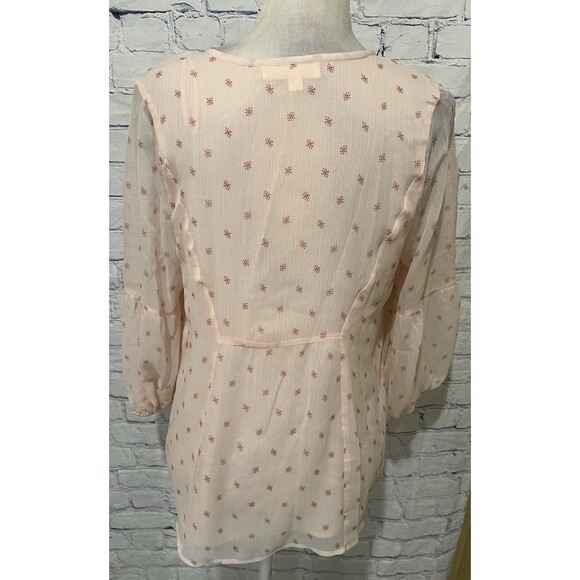 Two by Vince Camuto Women Long Sleeve Top Blouse Pink Size Small - Picture 3 of 5